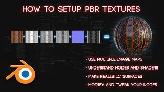 How to setup PBR textures in Blender.