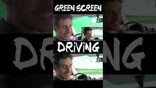 Green Screen Car Driving