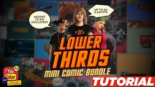 [DP669] Mini Comic Bundle - Lower Thirds | TUTORIAL