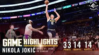 Nikola Jokić Full Game Four Highlights vs. Lakers 🎥