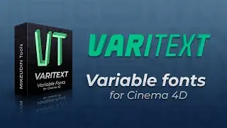 VariText for Cinema 4D: Variable Fonts plugin