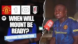 MANCHESTER UNITED 1-0 FULHAM  ( Henry - NIGERIAN FAN REACTION) PREMIER LEAGUE 2024-25 HIGHLIGHTS