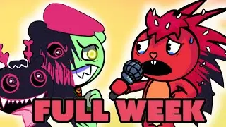 FRIDAY NIGHT FUNKIN Flaky n Flippy VS Evil boyfriend FULL WEEK