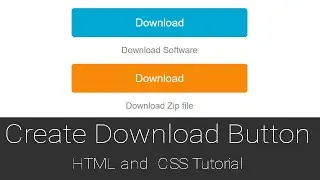 How to Create Download Button   HTML and CSS