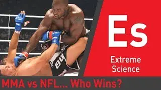 4 MMA Fighters vs 1 NFL Player... Who Will Win | Sport Science