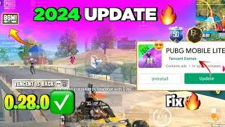 😱Pubg Lite New 0.28.0 Old Back Update Fix 2024 | Pubg Mobile Lite 0.28.0 Tencent Back Update 2024 🔥