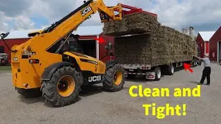 Advanced System to Load Semis with Hay (Remarkably Fast)