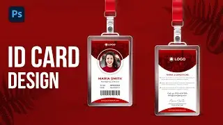 ID Card Design in Photoshop | How to Create Company ID Card Photoshop 2022