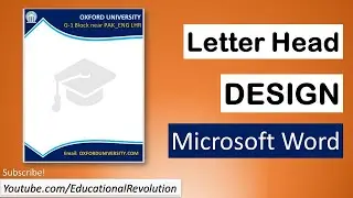 creative Letter head Design in Ms Word