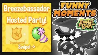 BREEZEBASSADOR PARTY FUNNY MOMENTS! | Animal Jam