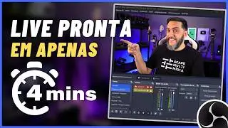 CRIAR LIVE DO ZERO NO OBS Studio EM MENOS DE 4 MINUTOS!!! Enviando para YouTube