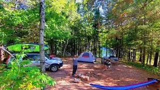 Camping Fishing trout lake MN