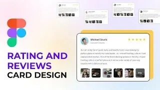 Rating and Review Card Design in Figma | Free Figma tutorials for beginners | MrSid