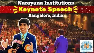 KEYNOTE SPEECH Highlight Reel | Narayana Schools' Success Odyssey, Bangalore | Akash Vukoti