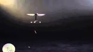 Tethered bee robot takes to the skies