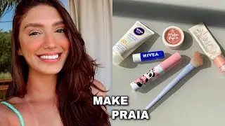 MAKE PARA PRAIA *A MAKE QUE USO EM VIAGEM*