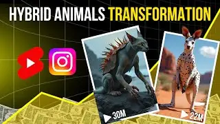 Make Hybrid Animals Transformation Shorts | Viral Niche | Trending Instagram AI Reels