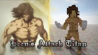 How to Build Eren's Attack Titan 1:1 Scale in Minecraft (Attack on Titan)