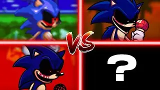 FNF': Vs Sonic.exe - Comparison Of 4 Fanmade On Too Slow Encore (fanmade vs fanmade vs...)