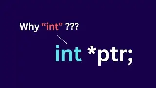 Why do pointers define data types?