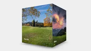 3D Cube Slider with mouse wheel using HTML CSS Javascript & Swiper JS