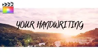 SUPER EASY ANIMATED HANDWRITING EFFECT | FINAL CUT PRO X | ADOBE PREMIERE