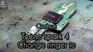 tecno spark 4 ringer not working - change ringer ic problem solved  #gsmhum #spark4 #subscribegsmhum