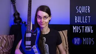 My Squier Bullet Mustang DIY guitar mods - Coil Split and more