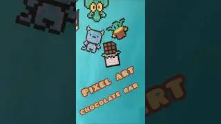 HOW TO DRAW PIXEL ART CHOCOLATE BAR 🍫 