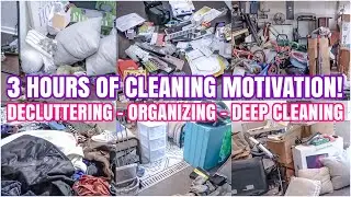 EXTREME 3 HOUR CLEANING MARATHON | DECLUTTER, ORGANIZE + DEEP CLEAN | SPEED CLEANING MOTIVATION 2024