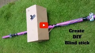 Create DIY blind stick