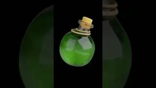 3D modeling a magic poison 🧙3D game Assets #3dmodeling #3d #3dgames #magic #blender3d #modeling