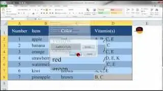 Excel: Apply Shading/Color to Alternate Row