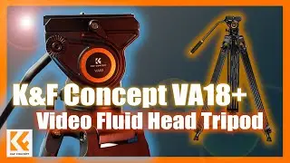 K&F Concept VA18+ Video Fluid Head Tripod