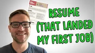 Resume That Landed My First Job