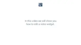 How to edit video widget.