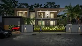 Sketchup Realistic Architecture Rendering with Enscape - Contemporary House