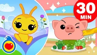 Abejita Chiquitita 🐝🐷🐮 | Y Más Canciones para Aprender los Animalitos (30 Min) | Plim Plim