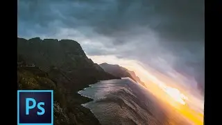 Falling Sea (Perspective Warp ) - Advanced || PHOTOSHOP TUTORIAL 2020