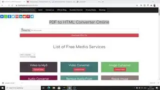 Node.js Express PDF to HTML Files Converter Web Application Online in Javascript 2020