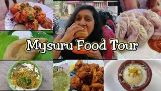 Mysuru Food Tour Part 1| 5 Must Visit places | Indian Street Food | Pataka | Momos | Usman Dry Gobi