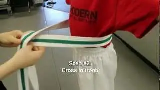 HOW TO: tie a karate belt... on someone else!