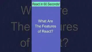 React Js in 60 Seconds! #shorts #youtubeshorts