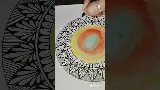 Mandala art janmashtami #trending #shorts #how to draw mandala art on janmashtami