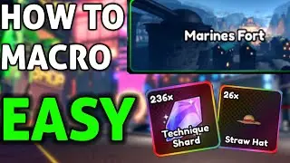 EASY MARINE FORD MACRO FOR REROLLS/SHANKS HAT | ANIME LAST STAND