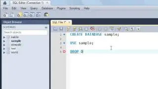 SQL Tutorial - 5: Create, Use and Drop Databases