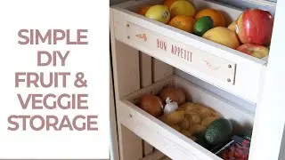 Spring cleaning pantry organization: DIY kitchen storage for fruits and vegetables