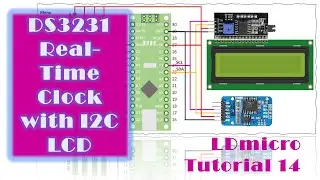 LDmicro 14: I2C LCD & DS3231 Real-Time Clock (Microcontroller PLC Ladder Programming with LDmicro)