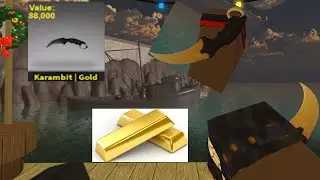 Counter Blox Karambit Gold RARE KNIFE Gameplay