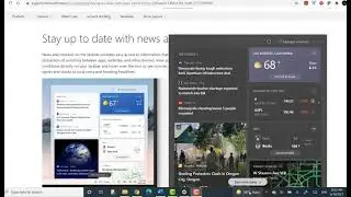 Windows update -  News and interests on the taskbar removal - Turn off widget